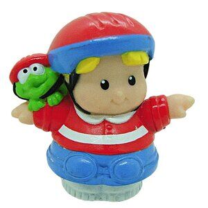 Fisher Price Little People 2004 Eddie & Frog On Skateboard EUC Collectible Toys